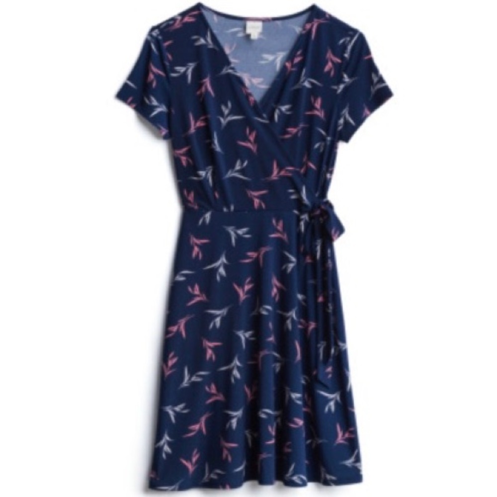 Arnett Faux Wrap Knit Dress